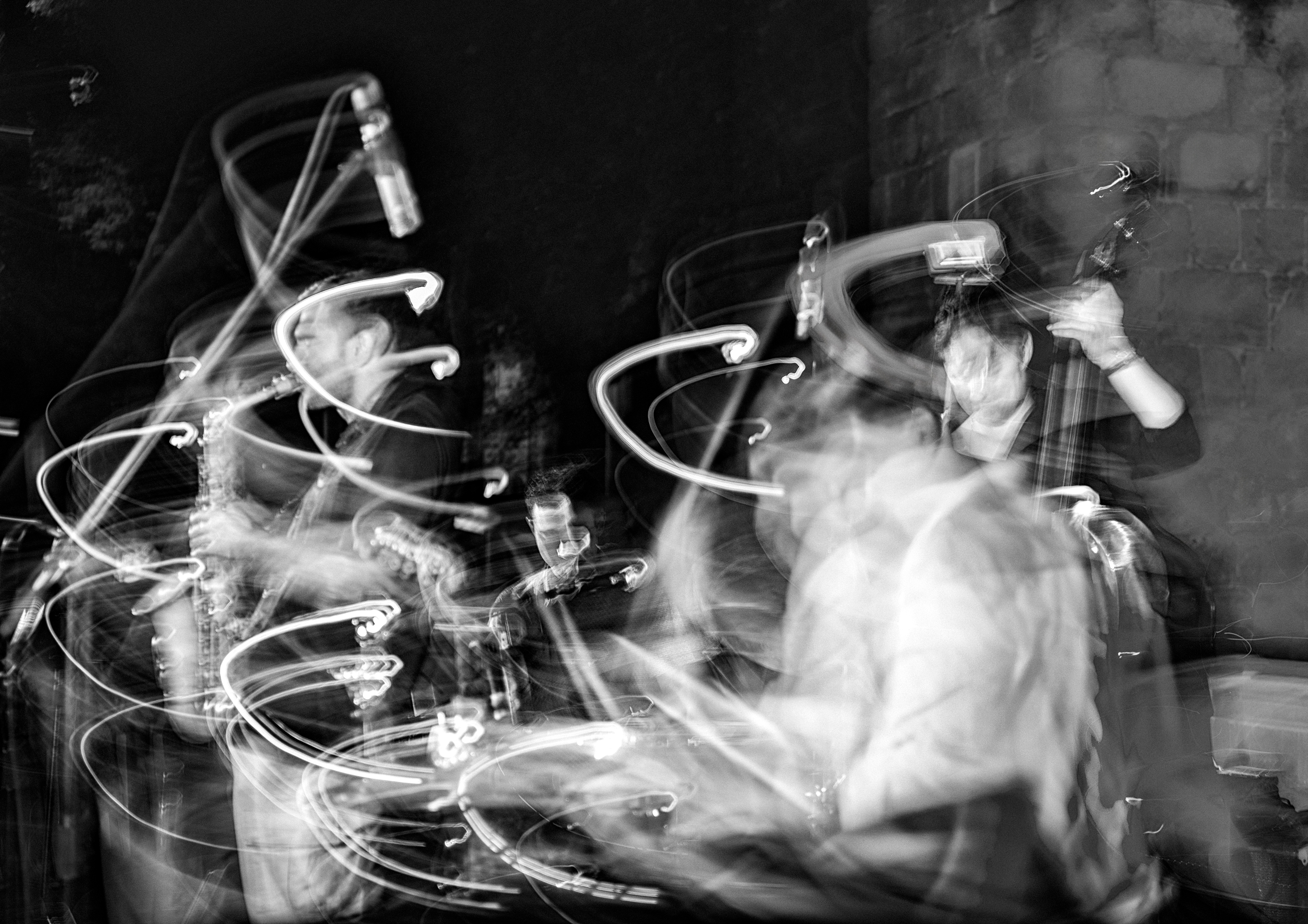 Frantzes Elzaurdia Quartet — movimiento en blanco y negro en el Festival de Jazz de Talavera 2026 | black and white motion at Talavera Jazz Festival 2026
